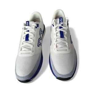 TYR SR1 Tempo Runner unisex  Mens 11.5 Womens 13 White/ Blue Lightweight Jogging